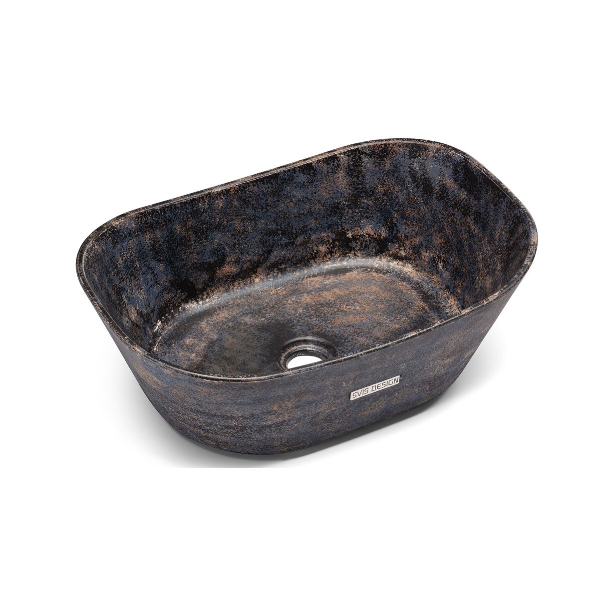 Umývadlo LIBRA Basic Dark stone čierne